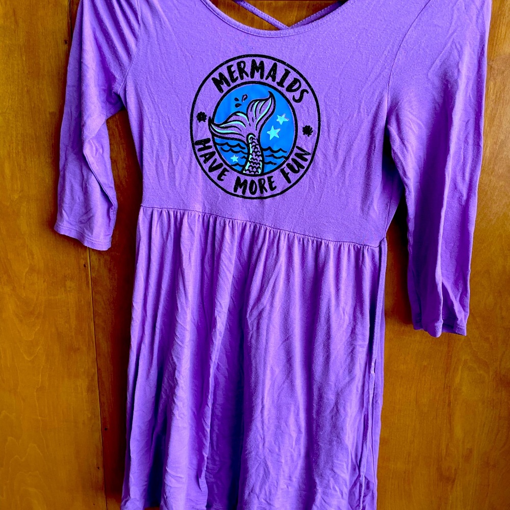 Girls Justice Purple Mermaid Dress